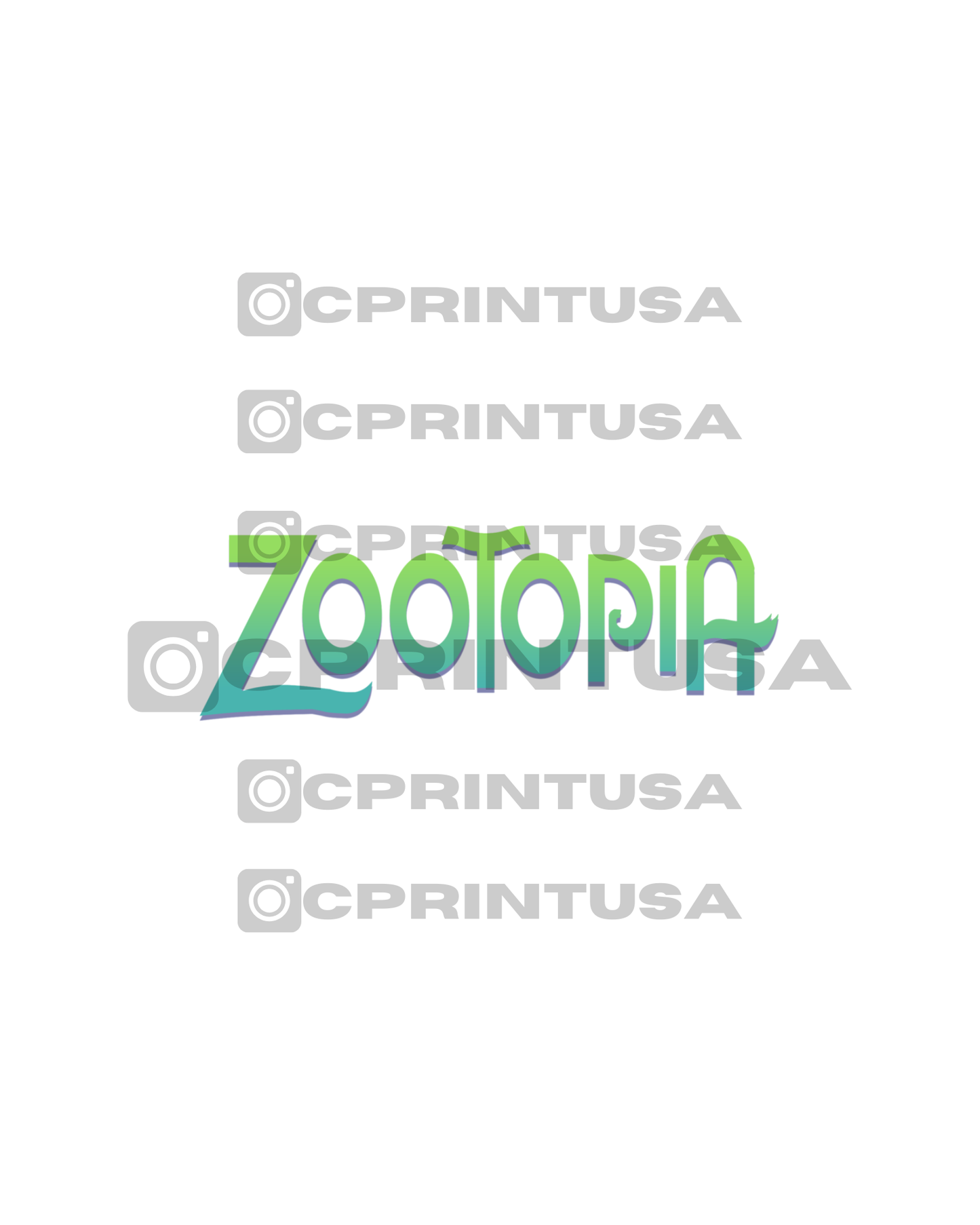 ZOOTOPIA CUT OUT