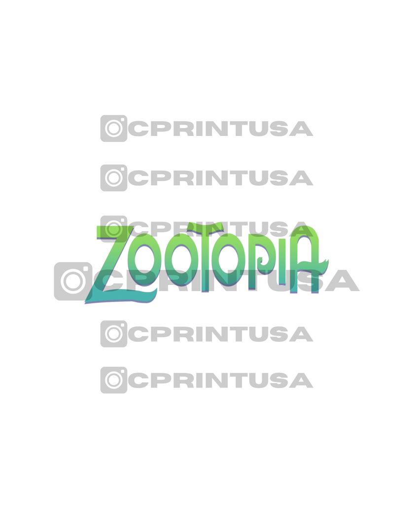 ZOOTOPIA CUT OUT