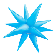 Non-Foil Starburst 3D Balloon -40in. (Choose Color)