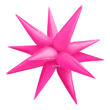 Non-Foil Starburst 3D Balloon -40in. (Choose Color)