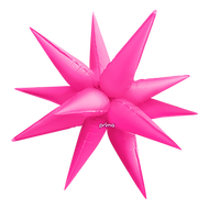Non-Foil Starburst 3D Balloon -26in. (Choose Color)