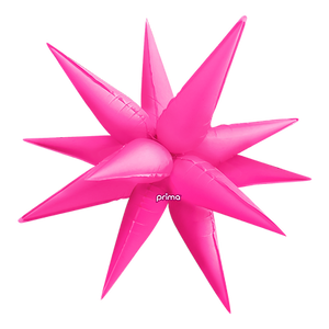 Non-Foil Starburst 3D Balloon -26in. (Choose Color)