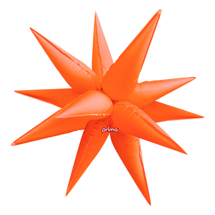 Non-Foil Starburst 3D Balloon -40in. (Choose Color)