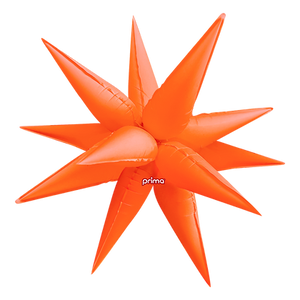 Non-Foil Starburst 3D Balloon -40in. (Choose Color)