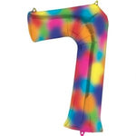 Number 7 Rainbow Splash - 34" in
