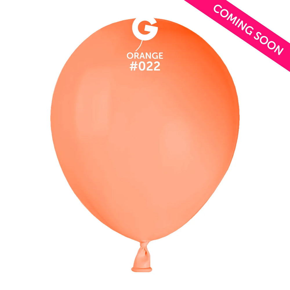 Neon Balloon Orange AF50-022 | 100 balloons per package of 5'' each