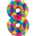 Number 8 Rainbow Splash - 34" in