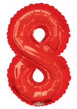 Number 8 Red - 34" in