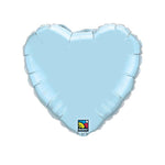 Light Blue Heart Shaped Foil Balloon 9" (5 Units per package)