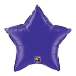2 Star Shaped Foil Balloon 18" in each. Purple