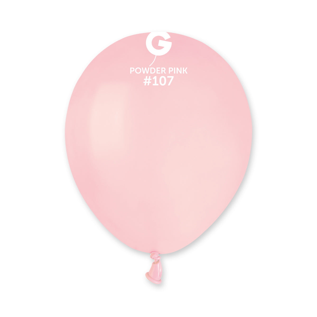 GEMAR | Solid Balloon Powder Pink #107 - 5 in. Marshmallow