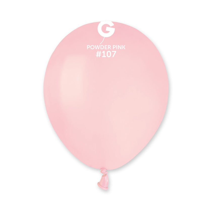 GEMAR | Solid Balloon Powder Pink #107 - 5 in. Marshmallow