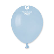 GEMAR | Solid Balloon Powder Blue #108 - 5 in. Marshmallow