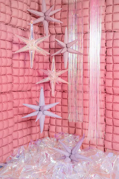RECTANGULAR FOIL BALLOON BACKDROP PINK OMBRE (72x143CM) 28"x56"
