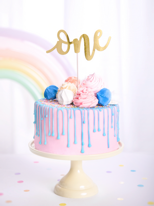 Cake Topper One Gold - KPT61-019