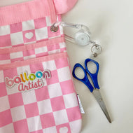 CARABINER SCISSOR REEL CLEAR - RETRACTABLE SCISSOR HOLDER