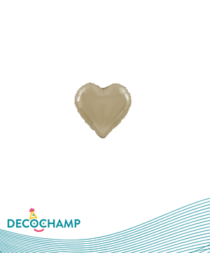 DecoHeart  4" Champagne (5 Units per package)