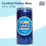 Blue Confetti Jar Foil Irregular Flakes 8.8 onz.