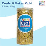 Gold Confetti Jar Foil Irregular Flakes 8.8 onz.
