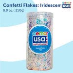 Iridescent Confetti Jar Foil Irregular Flakes 8.8 onz.