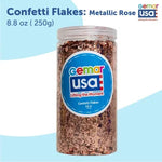 Rose Confetti Jar Foil Irregular Flakes 8.8 onz.