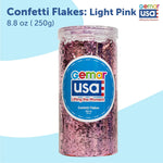 Light Pink Confetti Jar Foil Irregular Flakes 8.8 onz.