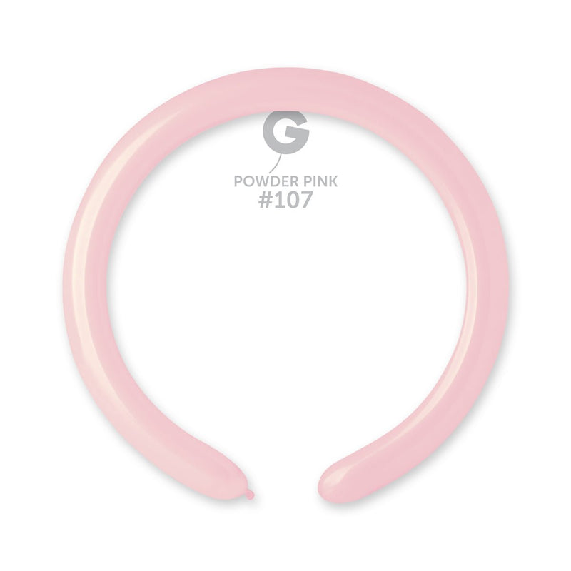 GEMAR | Solid Balloon Powder Pink #107 - 2 in.