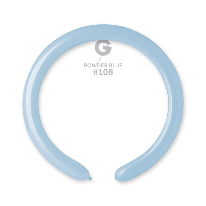 GEMAR | Solid Balloon Powder Blue #108 - 2 in.