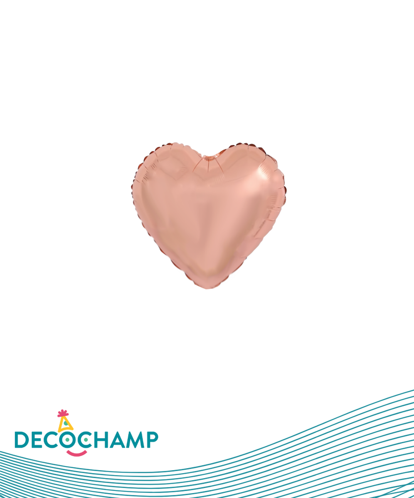 DecoHeart  9" Rose Gold (5 Units per package)