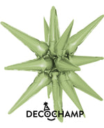 Olive Green Starburst 3D Deco champ 22