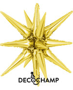 Gold Starburst 3D Deco champ 22"