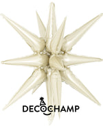Latte Starburst 3D Deco champ 22"