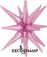Light Pink Starburst 3D Deco champ 22