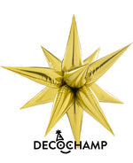 Gold Starburst 3D Deco champ 40"