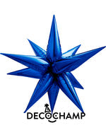 Navy Blue Starburst 3D Deco champ 40"