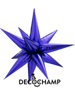 Purple Starburst 3D Deco champ 40