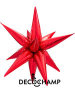 Red Starburst 3D Deco champ 26"