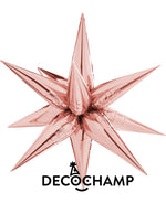 Rose Gold Starburst 3D Deco champ 40