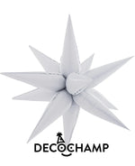 White Starburst 3D Deco champ 26"