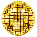 4D Gold Disco Ball Foil Balloon 18 in