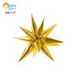 Starburst 3D Foil Balloon - 26 in. Gold