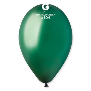 Solid Balloon Emerald Green G110-104 | 50 balloons per package of 12'' each | Gemar Balloons USA
