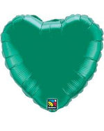 Green Heart Shaped Foil Balloon 4" (5 Units per package)
