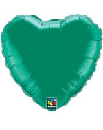 Green Heart Shaped Foil Balloon 9" (5 Units per package)