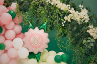 FOIL BALLOON FLOWER PINK 24 in. - PartyDeco USA