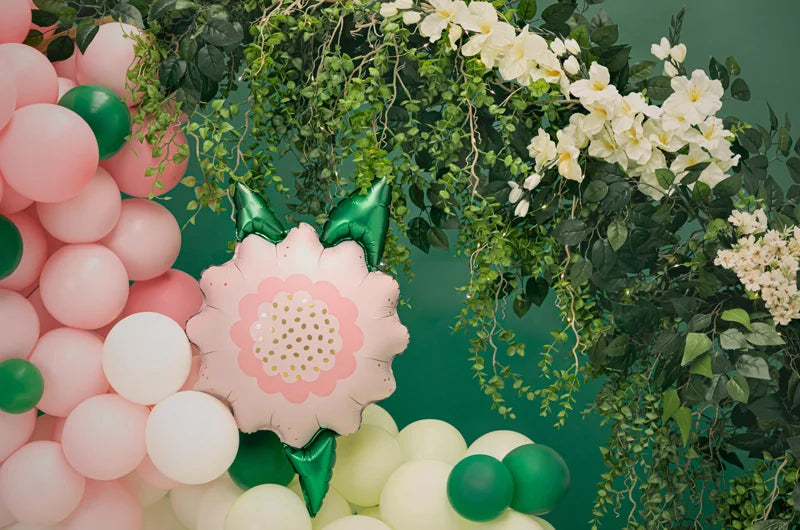 FOIL BALLOON FLOWER PINK 24 in. - PartyDeco USA
