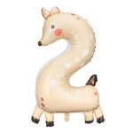 Animal Number Foil Balloons PARTY DECO 35"