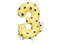 Animal Number Foil Balloons PARTY DECO 35"