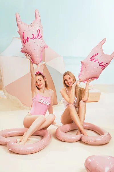 BALLOON SWIMSUIT PINK PARTY DECO 18"X30"