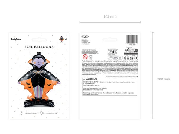 STANDING FOIL BALLOON DRACULA (64X81CM)